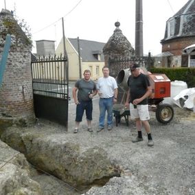 salle des fêtes en travaux